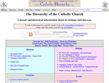 Tablet Screenshot of catholic-hierarchy.org